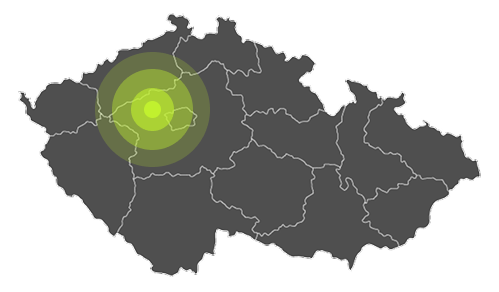 Mapa lokalit pro zpracování projektové dokumentace